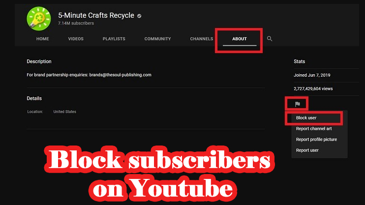 How to block subscribers on Youtube - Vip YT