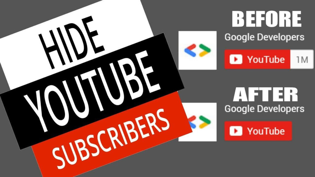 How to hide subscribers on Youtube - Vip YT