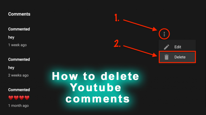 How to delete Youtube comments - Vip YT