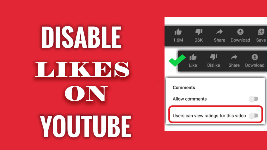 How to disable likes on Youtube - Vip YT