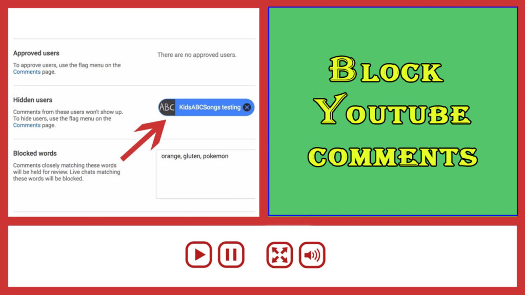 Block Youtube comments - Vip YT